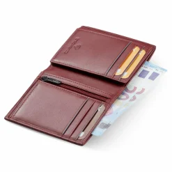 Roncato Herrengeldbörsen Querformat<Detroit Geldbörse RFID Schutz Leder 9 cm burgundy