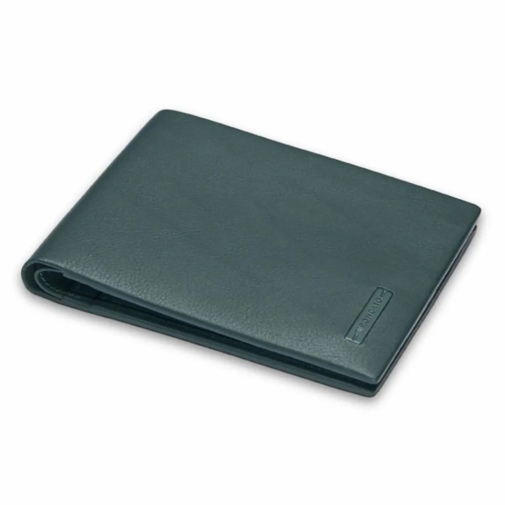 Roncato Herrengeldbörsen Querformat<Detroit Geldbörse RFID Schutz Leder 12.5 cm verde foresta