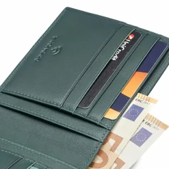 Roncato Herrengeldbörsen Querformat<Detroit Geldbörse RFID Schutz Leder 12.5 cm verde foresta