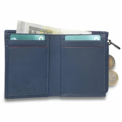 Roncato Herrengeldbörsen Querformat<Detroit Geldbörse RFID Schutz Leder 8 cm denim