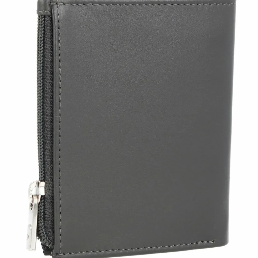 Hot Roncato Firenze Geldbörse RFID Leder 7,5 cm anthrazit