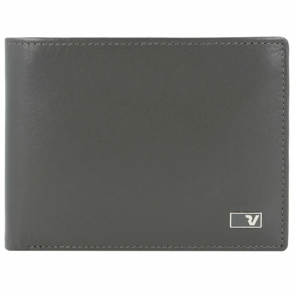 Roncato Herrengeldbörsen Querformat<Firenze Geldbörse RFID Leder 12 cm anthrazit