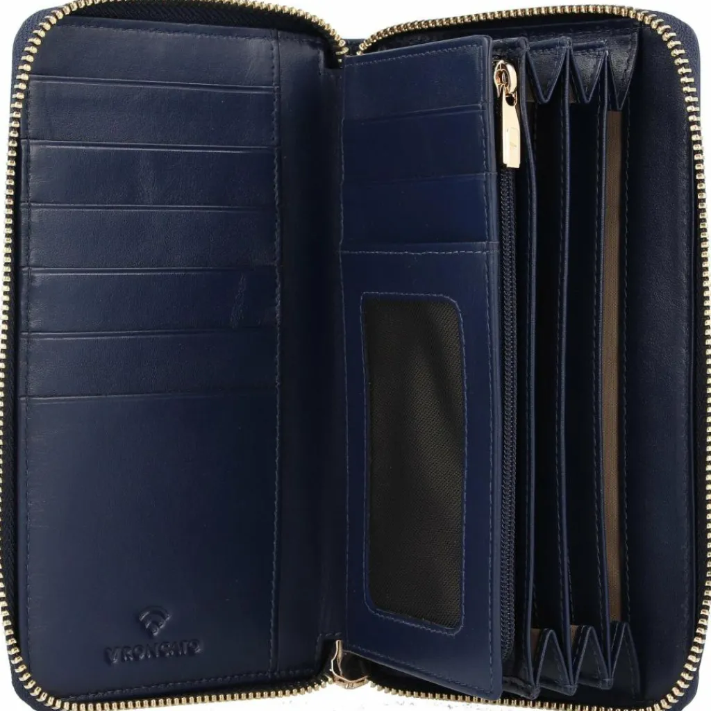 Hot Roncato Firenze Geldbörse RFID Leder 18 cm navy