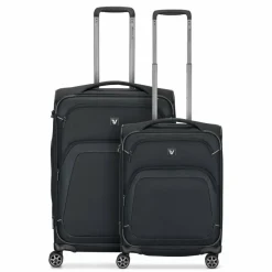 Roncato Koffersets Als Weichgepäck|Koffersets 2-Teilig<Gateway 4 Rollen Kofferset 2-teilig mit Dehnfalte black