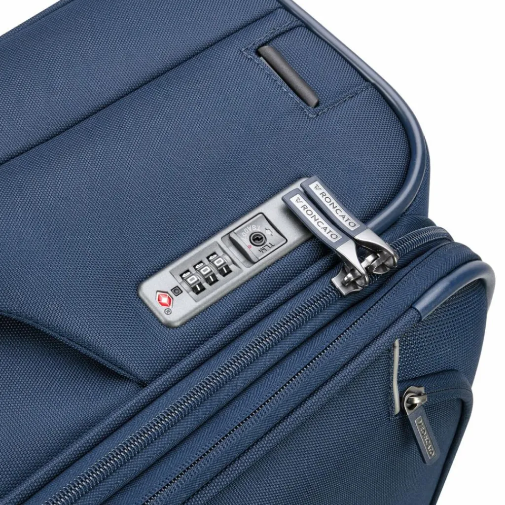 Outlet Roncato Gateway 4 Rollen Kabinentrolley S 55 cm mit Dehnfalte blue