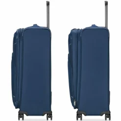 Roncato Weichgepäck|4-Rollen Koffer<Gateway 4 Rollen Trolley L 78 cm mit Dehnfalte blue