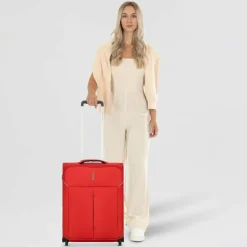 Sale Roncato Ironik 2.0 4 Rollen Kabinentrolley 55 cm mit Dehnfalte rosso