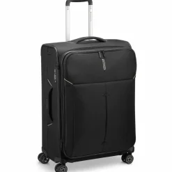 Roncato Weichgepäck|4-Rollen Koffer<Ironik 2.0 4 Rollen Trolley 65 cm mit Dehnfalte nero