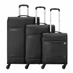Roncato Koffersets Als Hartgepäck|Koffersets 3-Teilig<Jazz 4.0 4 Rollen Kofferset 3-teilig mit Dehnfalte schwarz
