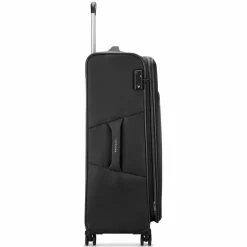 Roncato Weichgepäck|4-Rollen Koffer<Jazz 4.0 4 Rollen Trolley L 78 cm mit Dehnfalte schwarz