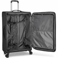 Roncato Weichgepäck|4-Rollen Koffer<Jazz 4.0 4 Rollen Trolley L 78 cm mit Dehnfalte schwarz