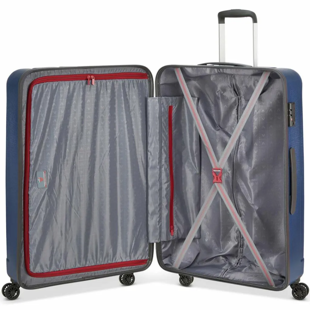 Sale Roncato Kinetic 2.0 4 Rollen Kofferset 3-teilig mit Dehnfalte blu