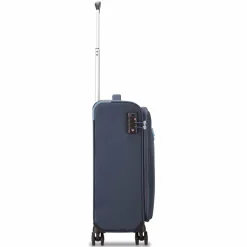 Best Roncato Lite Soft Neon 4 Rollen Kabinentrolley 55 cm navy blau