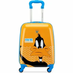 New Roncato Looney Tunes 4 Rollen Kindertrolley 44 cm daffy duck arancio