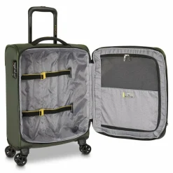 Roncato Weichgepäck Kabinengepäck|4-Rollen Kabinentrolleys<Metropolitan 4 Rollen Kabinentrolley 55 cm mit Dehnfalte green