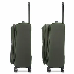 Roncato Weichgepäck|4-Rollen Koffer<Metropolitan 4 Rollen Trolley 66 cm mit Dehnfalte green
