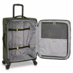 Roncato Weichgepäck|4-Rollen Koffer<Metropolitan 4 Rollen Trolley 66 cm mit Dehnfalte green