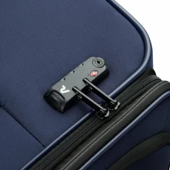 Roncato Weichgepäck|4-Rollen Koffer<Metropolitan 4 Rollen Trolley 78 cm mit Dehnfalte blue