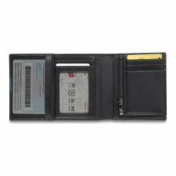 Roncato Herrengeldbörsen Hochformat<Monaco Geldbörse Leder 9 cm nero