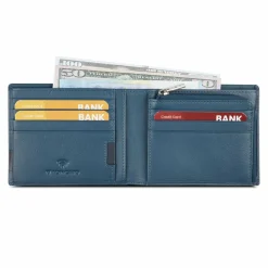 Roncato Herrengeldbörsen Querformat<Monaco Geldbörse Leder 9 cm denim