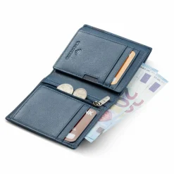 Roncato Herrengeldbörsen Hochformat<Monaco Geldbörse Leder 9 cm denim