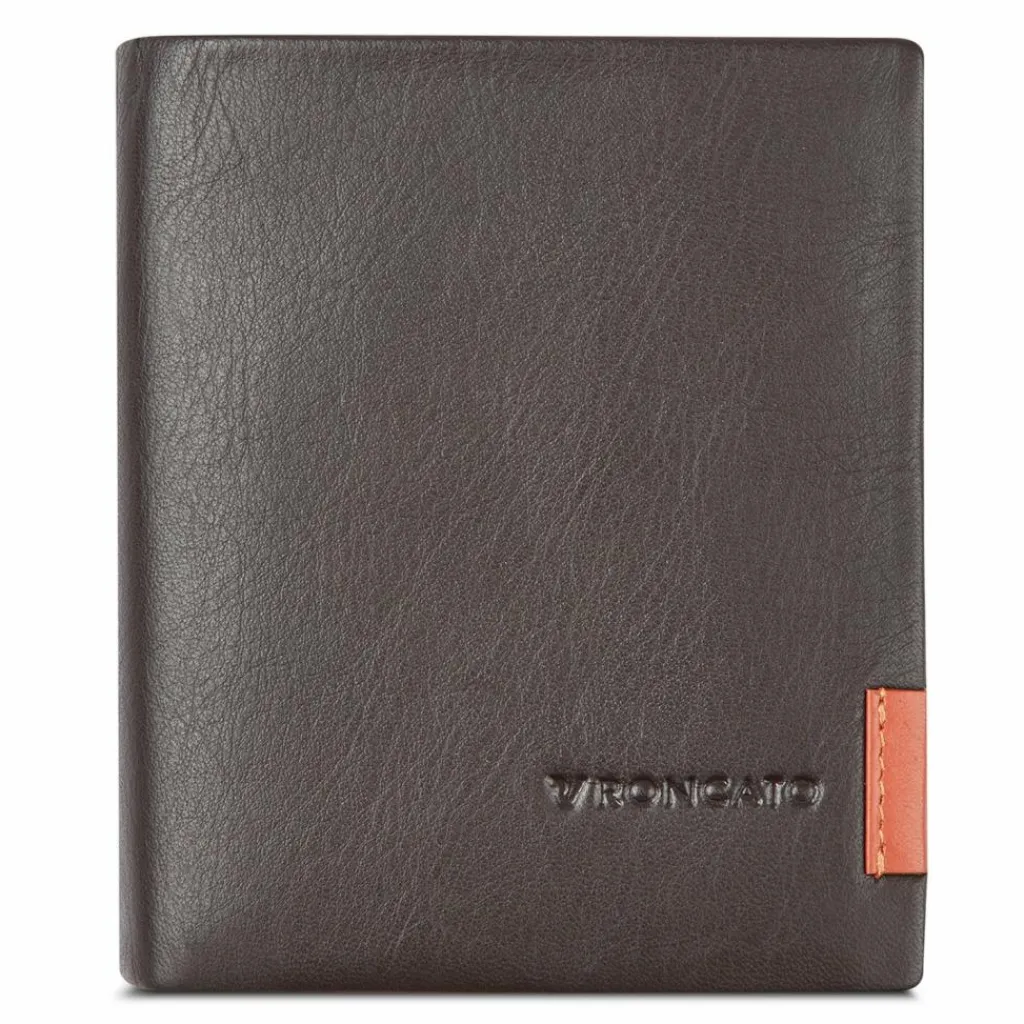Roncato Herrengeldbörsen Hochformat<Monaco Geldbörse Leder 9 cm brown