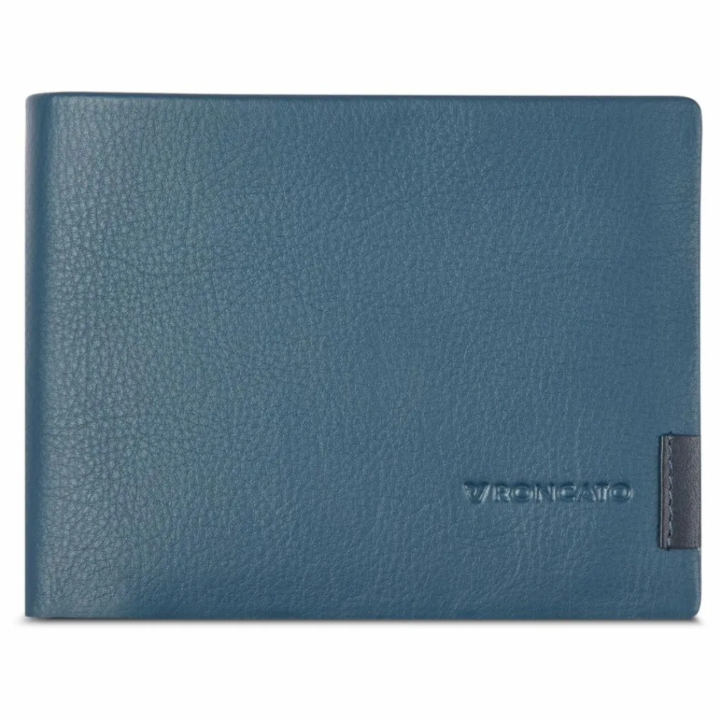 Roncato Herrengeldbörsen Querformat<Monaco Geldbörse RFID Schutz Leder 12.5 cm denim