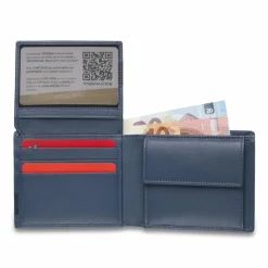 Clearance Roncato Monaco Geldbörse RFID Schutz Leder 9 cm denim