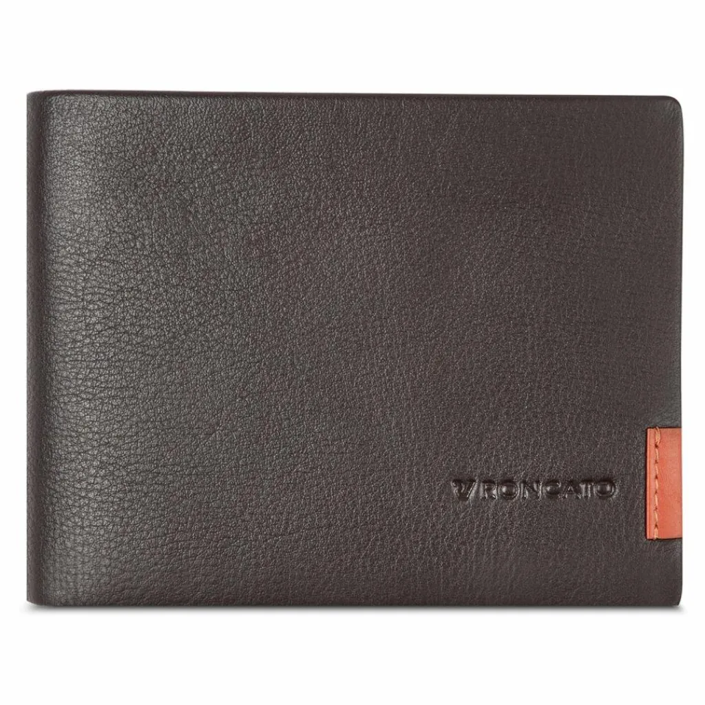 Roncato Herrengeldbörsen Querformat<Monaco Geldbörse RFID Schutz Leder 12.5 cm brown