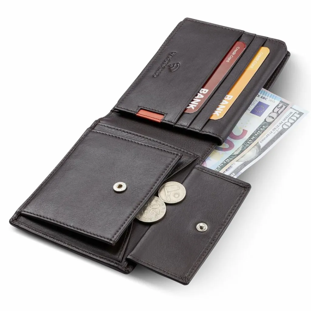 Roncato Herrengeldbörsen Querformat<Monaco Geldbörse RFID Schutz Leder 12.5 cm brown