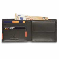 Discount Roncato Monaco Geldbörse RFID Schutz Leder 9 cm brown