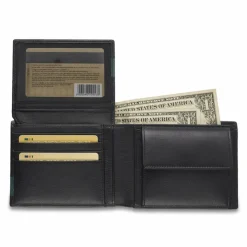 Roncato Herrengeldbörsen Querformat<Monaco Geldbörse RFID Schutz Leder 12.5 cm nero