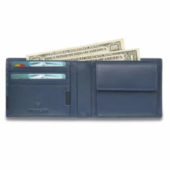 Clearance Roncato Monaco Geldbörse RFID Schutz Leder 9.5 cm denim