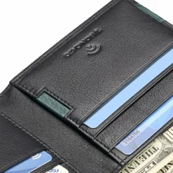 Roncato Herrengeldbörsen Querformat<Monaco Geldbörse RFID Schutz Leder 11 cm nero