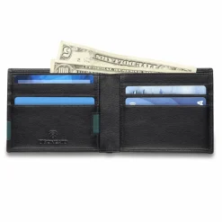 Roncato Herrengeldbörsen Querformat<Monaco Geldbörse RFID Schutz Leder 11 cm nero