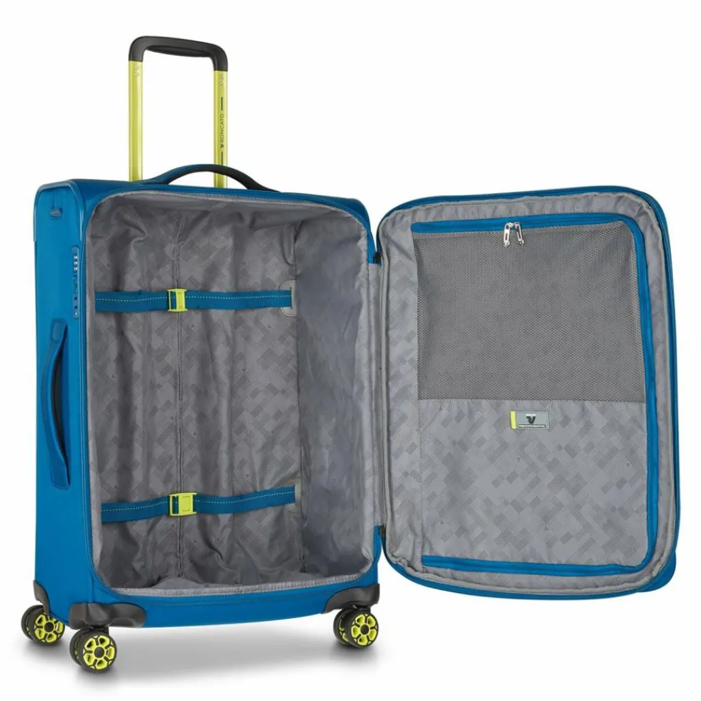 Online Roncato Move 4 Rollen Trolley 64 cm mit Dehnfalte blu laguna