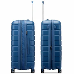 Outlet Roncato Relife 4 Rollen Trolley 73 cm mit Dehnfalte blu retro