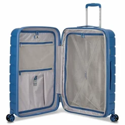 Outlet Roncato Relife 4 Rollen Trolley 73 cm mit Dehnfalte blu retro