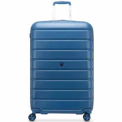 Clearance Roncato Relife 4 Rollen Trolley 78 cm mit Dehnfalte blu retro