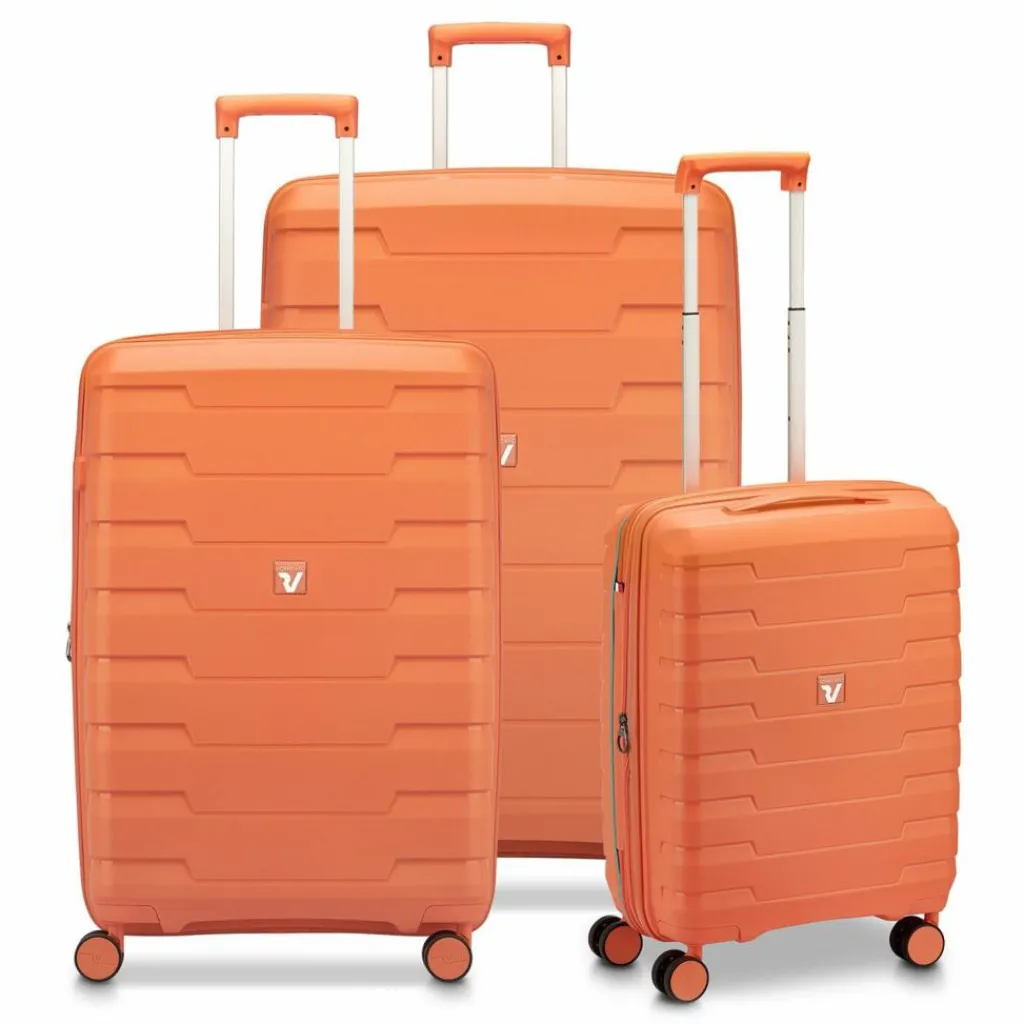 Roncato Koffersets Als Hartgepäck|Koffersets 3-Teilig<Skyline 2.0 4 Rollen Kofferset 3-teilig mit Dehnfalte mango