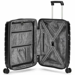 Outlet Roncato Skyline 2.0 4 Rollen Kabinentrolley 55 cm mit Dehnfalte nero