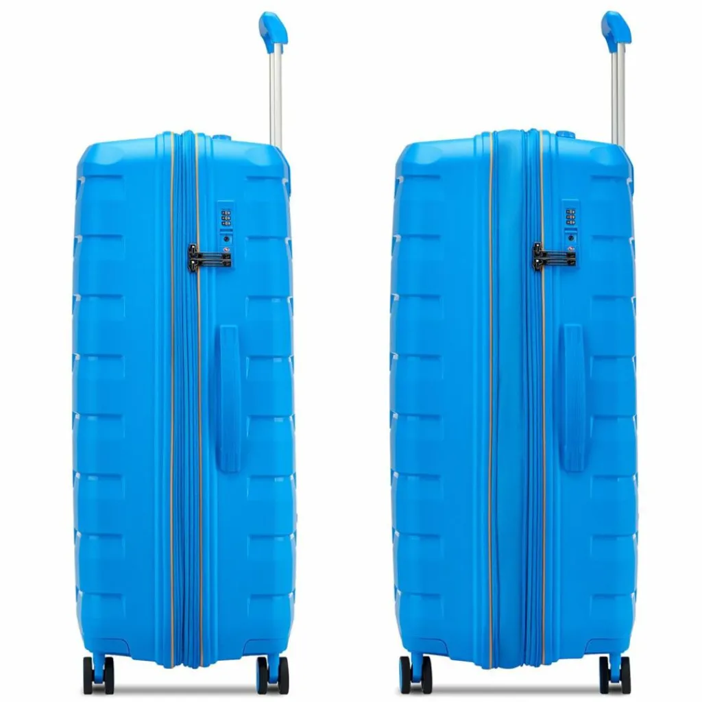 Roncato 4-Rollen Koffer|Hartgepäck<Skyline 2.0 4 Rollen Trolley 79 cm mit Dehnfalte himmelblau