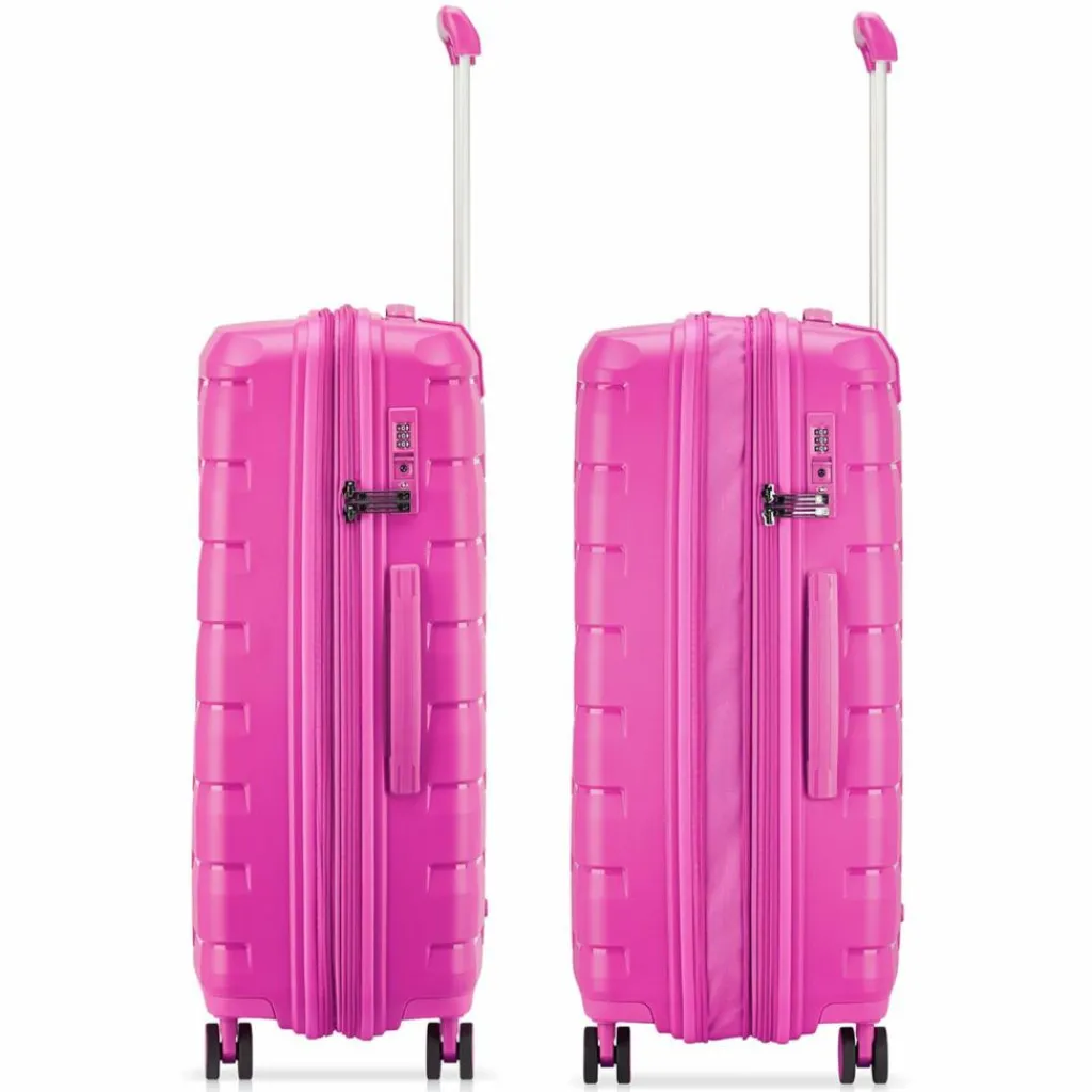 Roncato Hartgepäck|4-Rollen Koffer<Skyline 2.0 4 Rollen Trolley 46.5 cm mit Dehnfalte fucsia