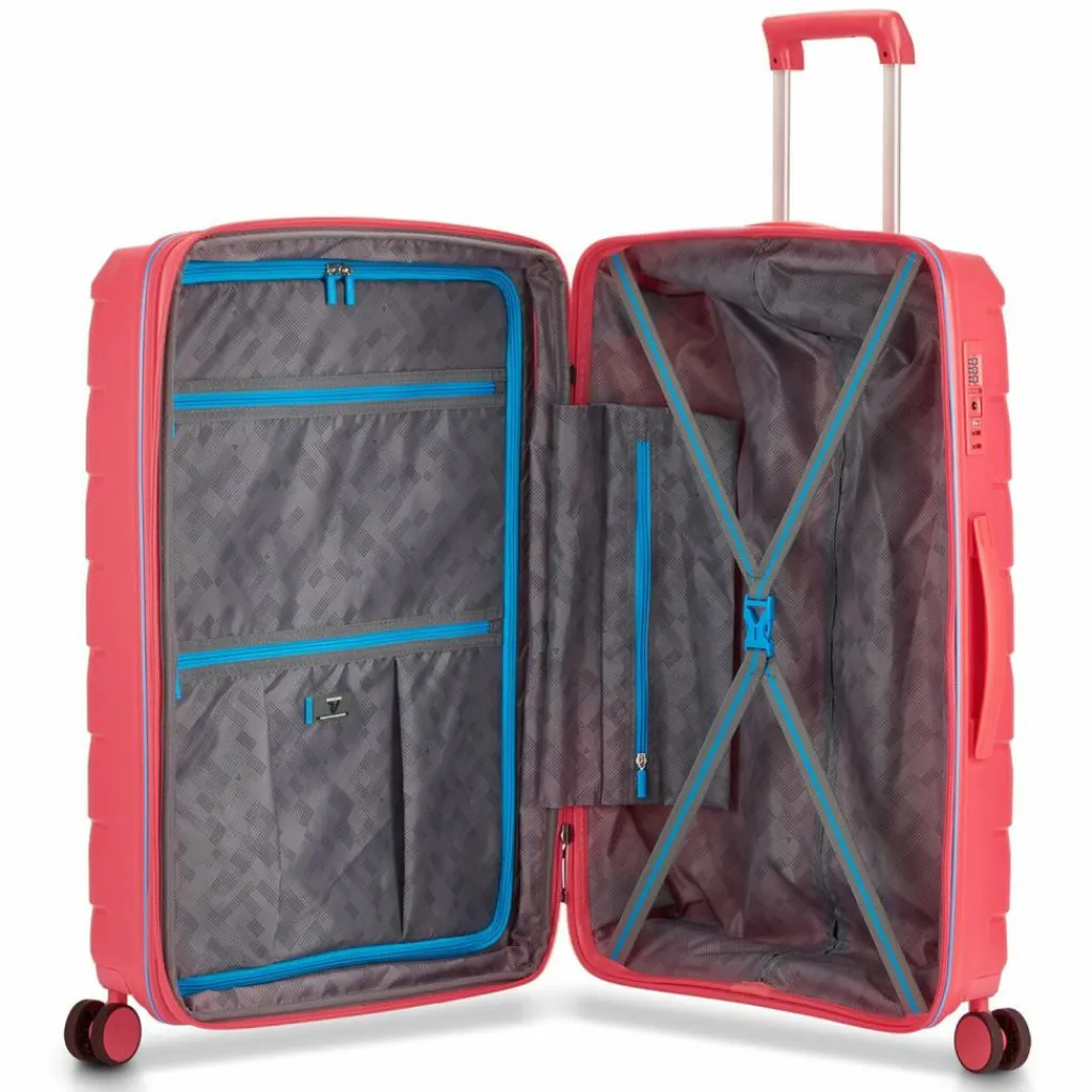 Roncato 4-Rollen Koffer|Hartgepäck<Skyline 2.0 4 Rollen Trolley 46.5 cm mit Dehnfalte koralle