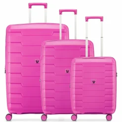 Roncato Koffersets Als Hartgepäck|Koffersets 3-Teilig<Skyline 2.0 4 Rollen Kofferset 3-teilig mit Dehnfalte fucsia