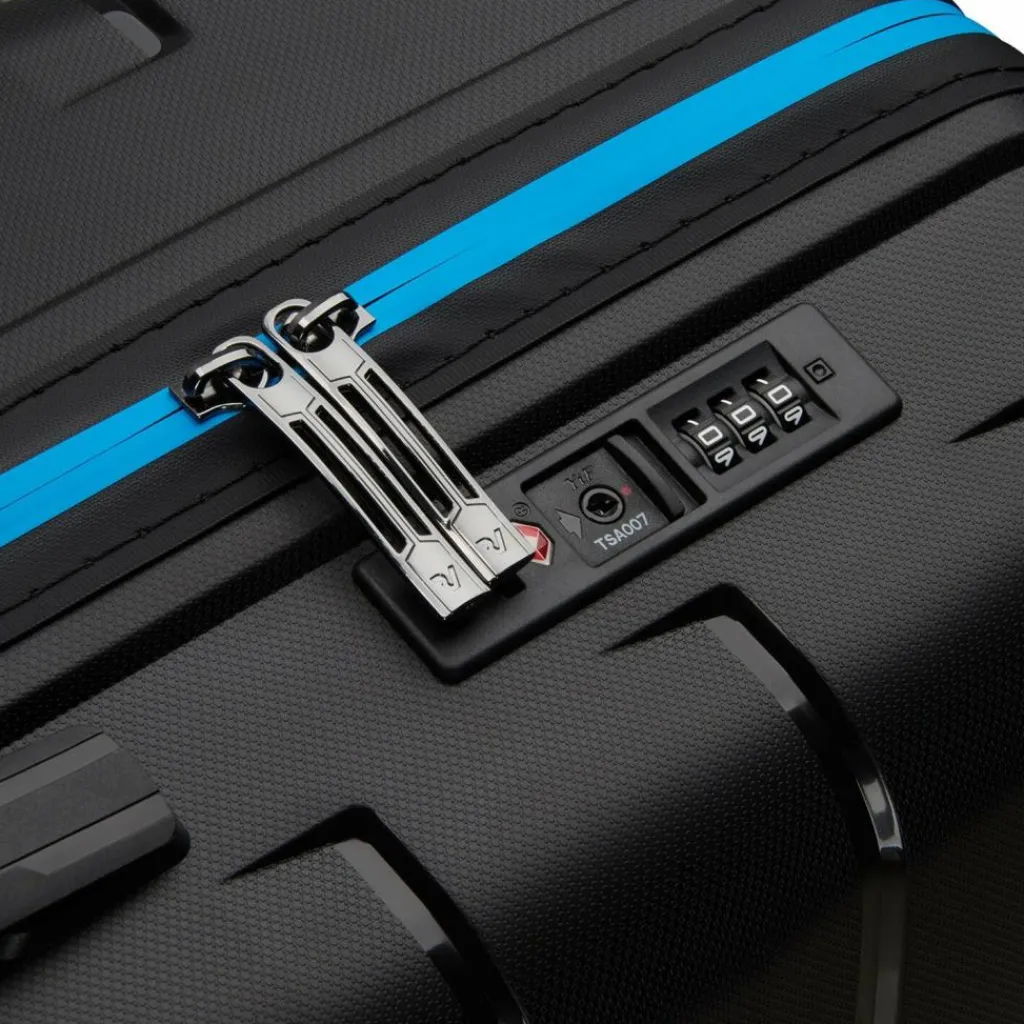 Best Roncato Skyline 2.0 Neon 4 Rollen Kabinentrolley 55 cm schwarz