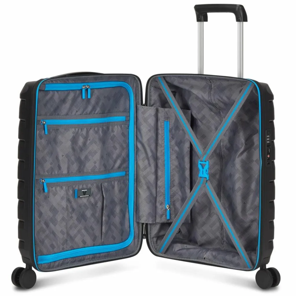 Best Roncato Skyline 2.0 Neon 4 Rollen Kabinentrolley 55 cm schwarz