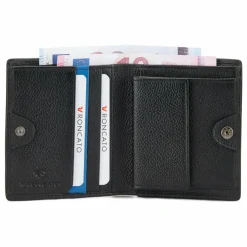 Outlet Roncato Trial DLX Geldbörse RFID Schutz Leder 9 cm nero