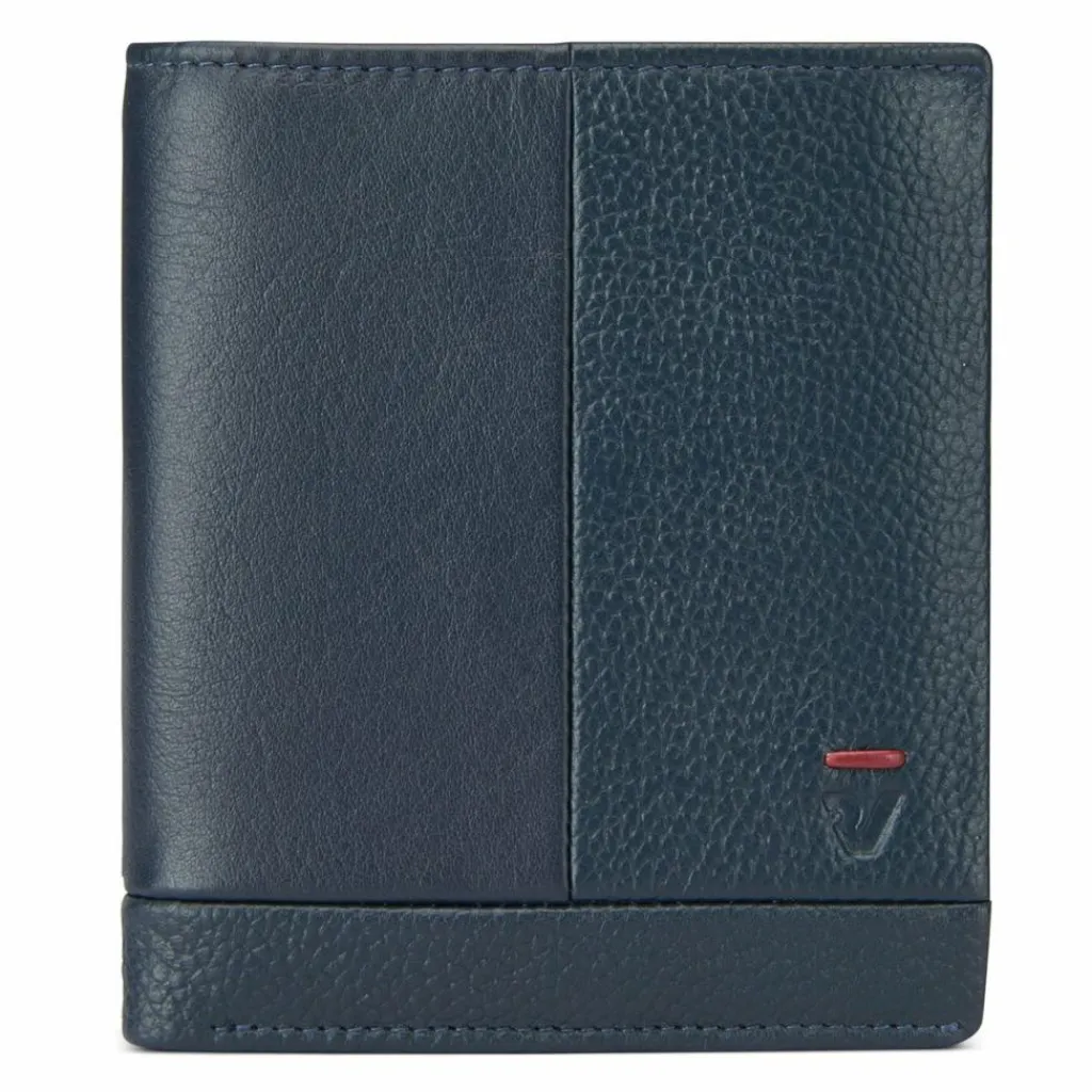 Best Roncato Trial DLX Geldbörse RFID Schutz Leder 9 cm navy