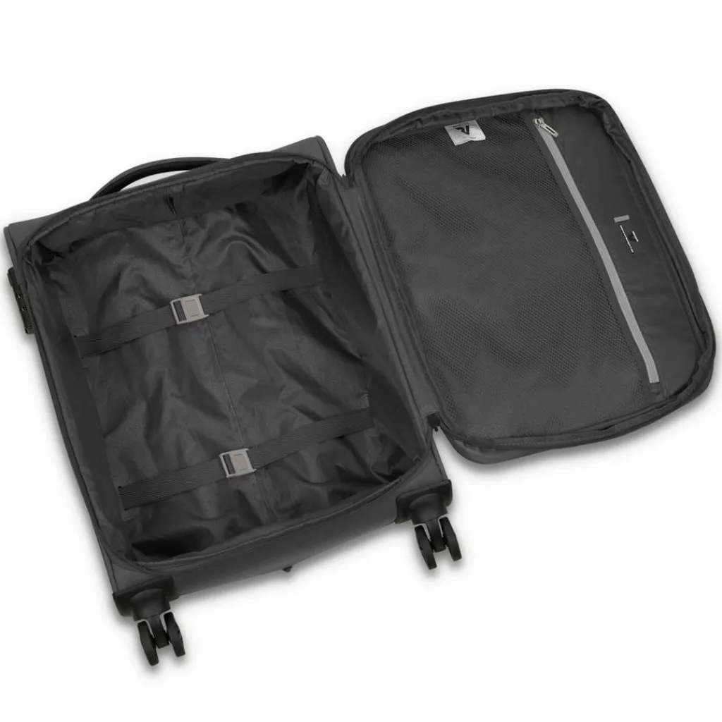 Roncato Weichgepäck Kabinengepäck|4-Rollen Kabinentrolleys<Twin 4 Rollen Kabinentrolley S 55 cm mit Dehnfalte nero